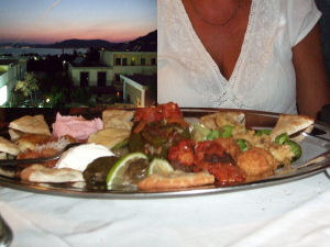 The Anixis Taverna in Pefkos Rhodes.